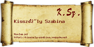 Kisszély Szabina névjegykártya